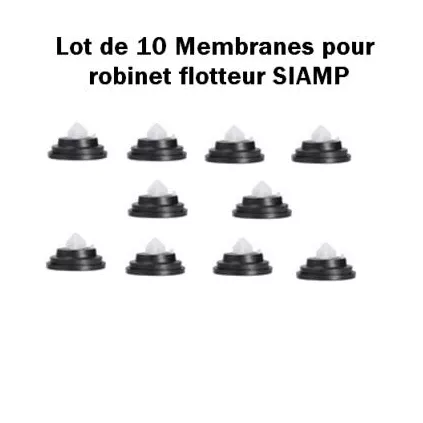 Lot de 10 Membranes + insert SIAMP Robinet flotteur SIAMP