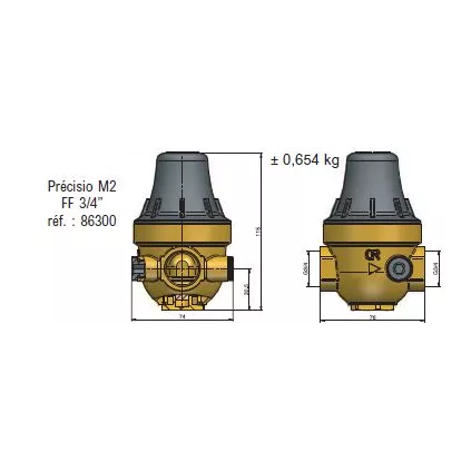 Réducteur de pression PRECISIO M2 3/4 FF 86300