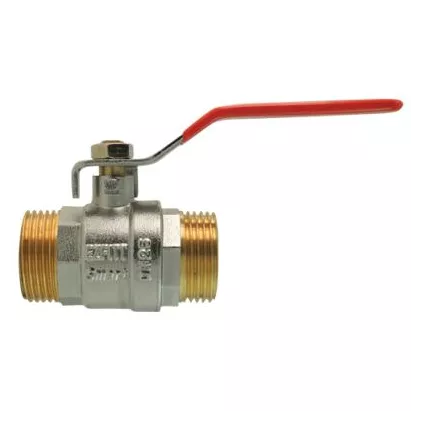 Vanne d'arrêt 1/4 de tour à sphère MM Poignée Plate