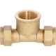 Raccord en Té bicone bague laiton filetage femelle