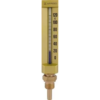 Thermomètre vertical 120 °C 15x21 Sonde 63 mm