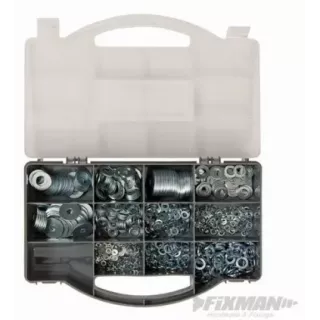 Boite d'assortiment de 1000 Rondelles Acier GALVA ECO-BRICOLAGE