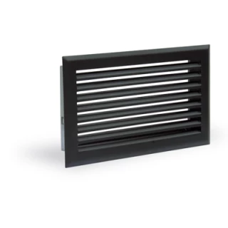 Grille de souflage Air chaud atlantique noir 400 cm2