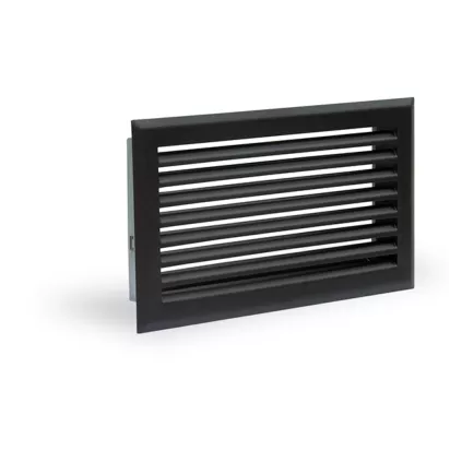 Grille de ventilation Air chaud Atlantique Noir 345x195 mm