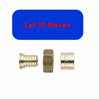 Ecrou Tournant PER à Glissement 1/2 20- Lot 10 Pièces SOMATHERM
