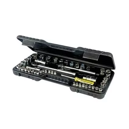 Coffret de Douilles a Cliquet 3/8 1/2 52 Pièces TASK