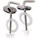 Jeu Fixation inox pour abattant WC Réglable - ECO-BRICOLAGE