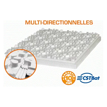 Dalle de plancher chauffant multidirectionnelle R:2.10 Lot 5.64M²