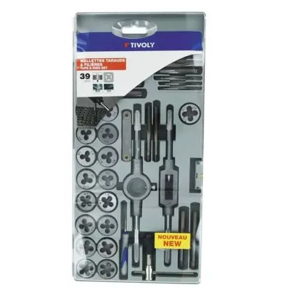 Coffret taraud et filière Mécanique 39 pièces TIVOLY
