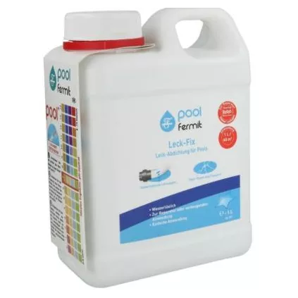 Agent d'étanchéité liquide Leck-Fix pour Piscine 1 L FERMIT