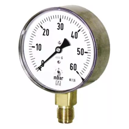 Manomètre gaz d'inspecteur de 0 à 60 mb En coffret