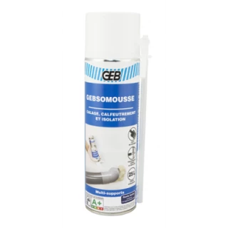 Mousse expansive 500 ml GEB + gants de protection