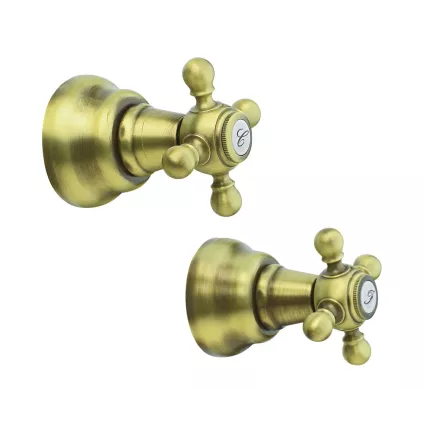 Ensemble à encastrer 1866 Laiton Vieilli GROBER GRB Robinetterie DESIGN