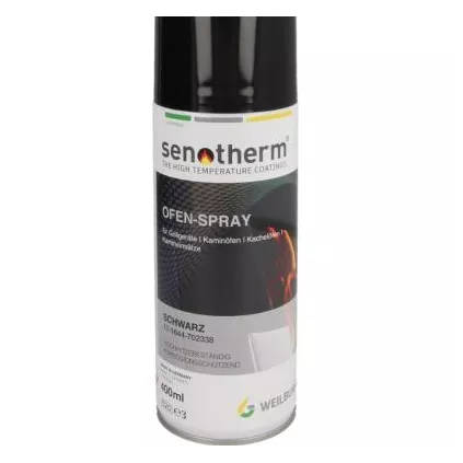 Spray Peinture Noir Mat +500°C Spécial tube poêle