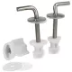 Jeu Fixation inox pour abattant WC universel - ECO-BRICOLAGE