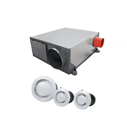 VMC Hygro PLATT HCS extra-plat avec Bouche standard