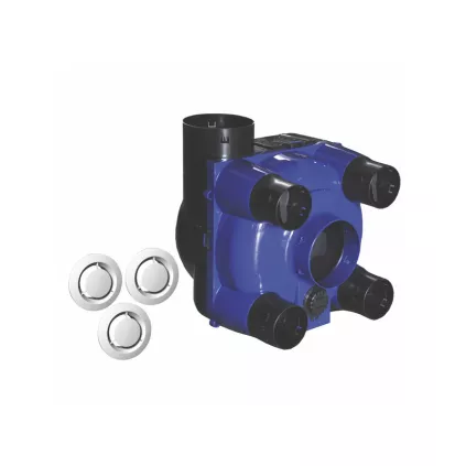 VMC simple flux autoréglable KHEO 3 + bouche