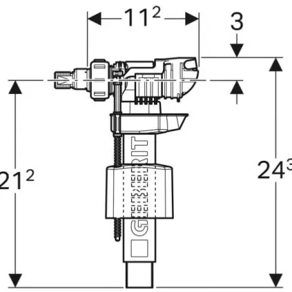Robinet flotteur UNIFILL GEBERIT 3/8 -240.700.005