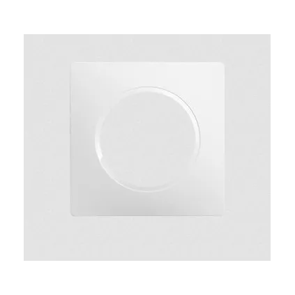 Plaque de finition 1 Poste Casual EVO Blanc