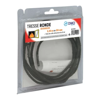 tresse étanchéité ronde 10mm 2.5 mètres