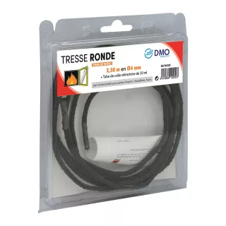 tresse étanchéité ronde 8mm 2.5 mètres
