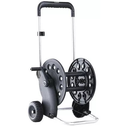 Chariot dévidoir en plastique aluminium CLABER Ecosei