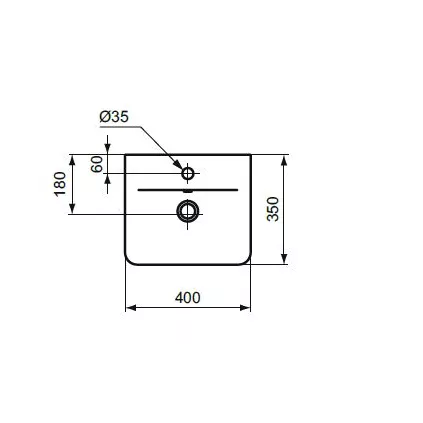 Lave main céramique Connect Air Noir Mat Ideal standard