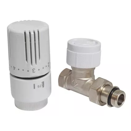 Kit robinet Thermostatique Droit 1/2 (15x21) Tête 190 Ayor