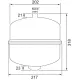 Vase expansion chauffage 8 Litres cylindrique Ayor