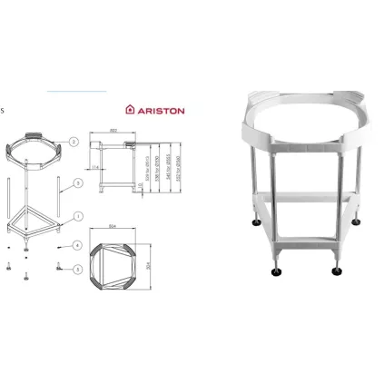 Trépied CEE Universel Ajustable pour XPERT ARISTON