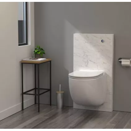 Broyeur WC Suspendu W40 Silence BOX effet Marbre Blanc