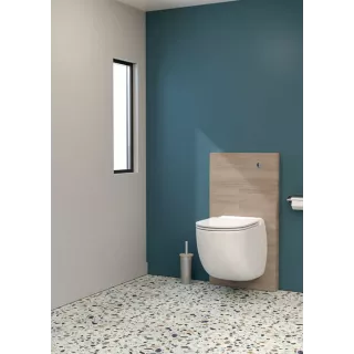 WC Broyeur W40 box silience WATERMATIC chêne naturel