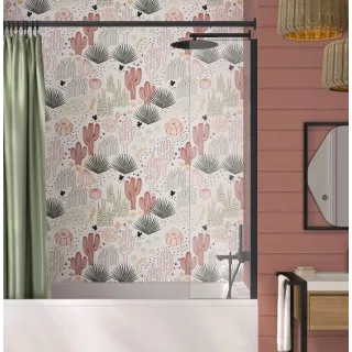 Mini Pare Bain Fixe GEMINI Profilé gris noir grainé SMART DESIGN