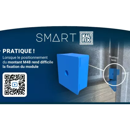 Lot de 2 cales de fixation pour montant M48 SMART Anquier