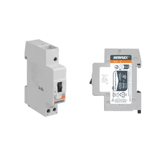 Télérupteur unipolaire 1 module 16 A , télérupteur 16A DEBFLEX 707557