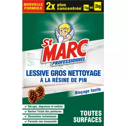Lessive en poudre ST MARC 1 KG resine de pin