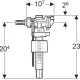 Robinet flotteur type 383 GEBERIT 281.002.00.5