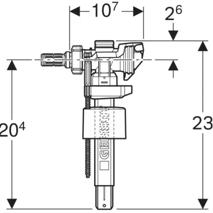 Robinet flotteur type 383 GEBERIT 281.002.00.5