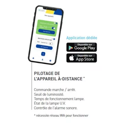 Appareil de traitement par ultraviolets UVPLUS W95 CONNECT