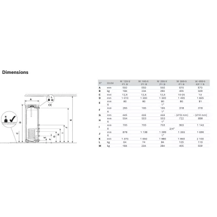Ballon réchauffeur ECS STORA W 160 Litres
