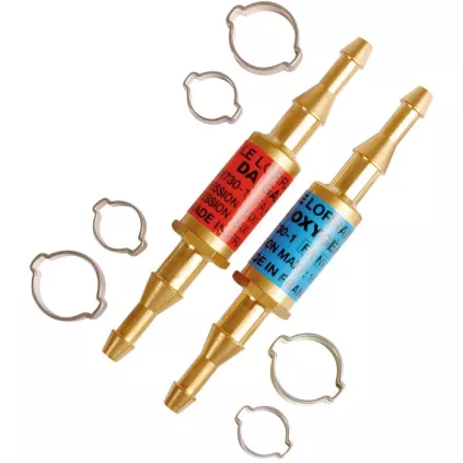 Clapets anti-retour pare-flamme montage sur tuyau