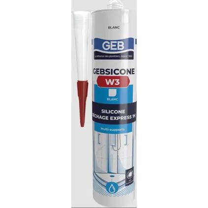 Gebsicone W3 Blanc 310 ML Qualité Préminum