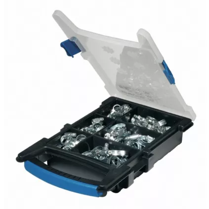 Coffret collier acier bande non perforée W1 Assortiment 100 Pièces