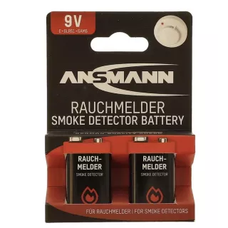 Lot de 2 piles 9 Volts 6LR61 Détecteur fumée - ECO-BRICOLAGE