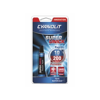 Colle SUPER UNICK extra forte en gel 3gr CYANOLIT - eco-bricolage