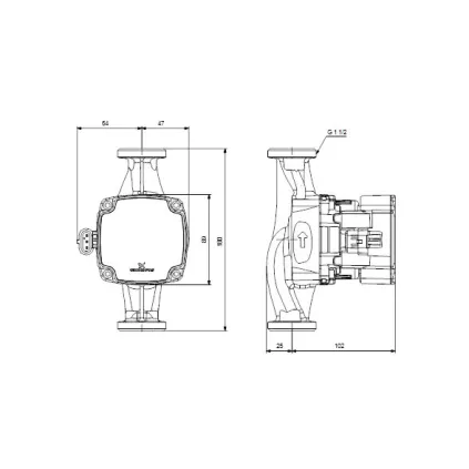 Circulateur Chauffage ALPHA 1 GO 25/40 180 mm 1 1/2"
