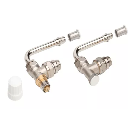 Kit Robinet Equerre +Coude PER Sertir 16