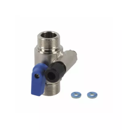 Vanne remplissage bleue plaque de raccordement UNICAL 03534