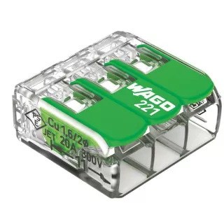 Borne de connexion avec levier 221-423 50 Pièces