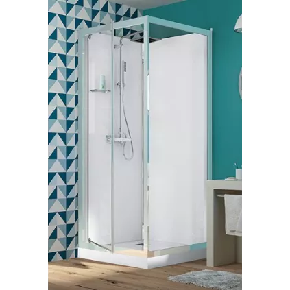 Cabine EDEN carré 80x80 porte pivotante CA831